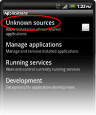 Android application settings Android application settings
